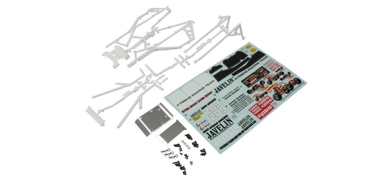 Kyosho OTB247W Body Parts and Roll Bar Kyosho Javelin - White