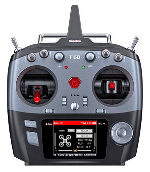 RADIOLINK RLT16DM2-1 T16D Mode-2 RC Transmitter 2x R16F Receiver