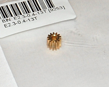 Motordrev 13T 2,3mm M0,4