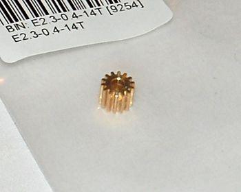 Motordrev 14T 2,3mm M0,4