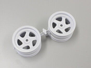 Kyosho OTH244W Wheel 5 Spokes White 1.7 inches (2) Kyosho Optima