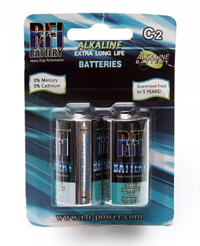 Alkaline-batteri C (LR14) 2-pack