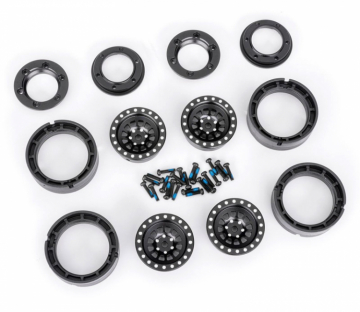 Traxxas 9881-BLK Fälg Aluminium Beadlock Svart 1.0" (2)