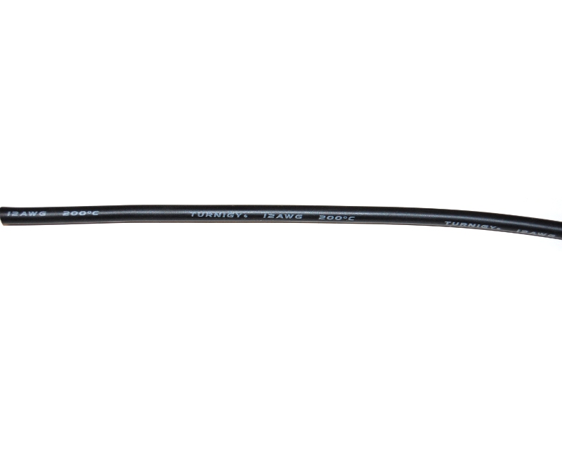 Silikonkabel 12AWG Svart (1m)