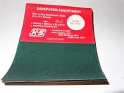Sandpaper Assortment, for Wood Metal Plastic, Painted Surfaces, Pack of 9