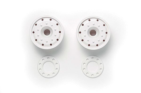 TAMIYA 56544 Wheels (30mm Width/Ball Bearing) White