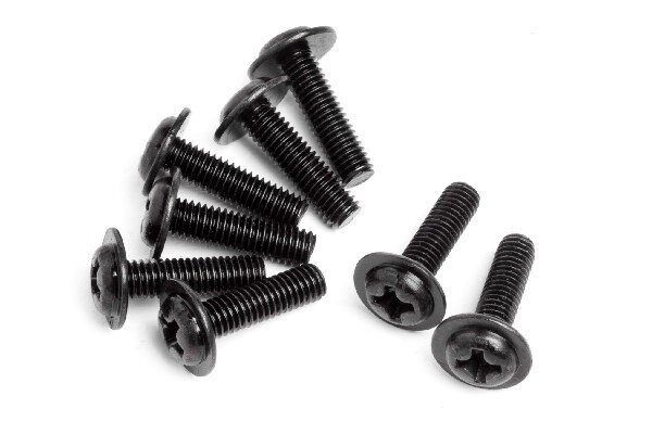 Maverick RC MV22126 DOMED HEAD DISC SCREW M3X10 (8 )