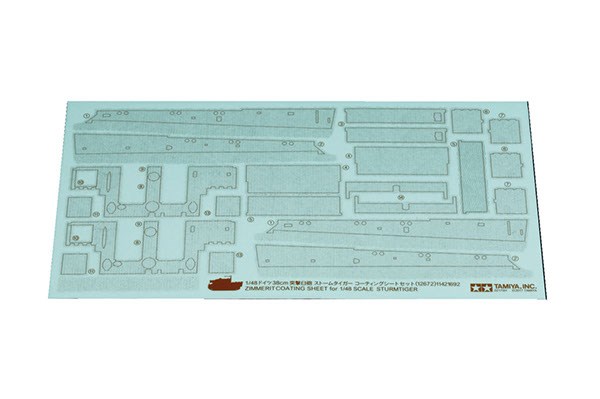 TAMIYA 12672 Zimmerit Coating Sheet for 1/48 Scale Sturmtiger