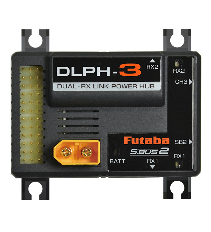 Futaba 05102759-3 DLPH-3 Dual RX Link Power Hub - 2