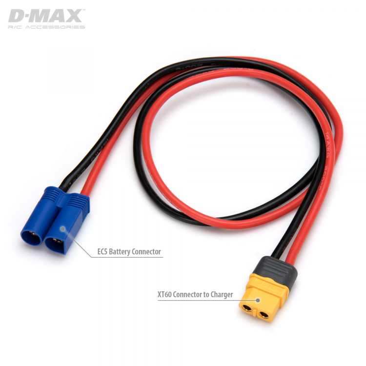 Dynomax B9664 D-Max B9664 Laddkabel EC5 Hane till XT60 14AWG 500mm - 2