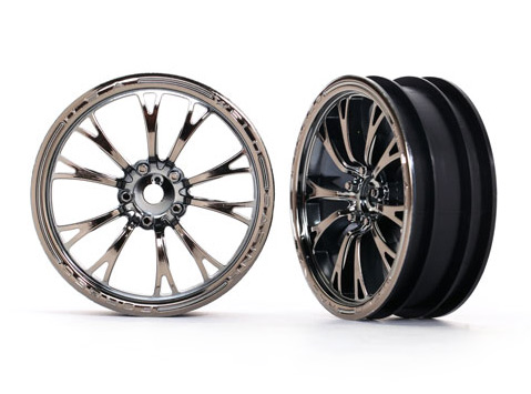 Wheels Front Black Chrome (2)  Drag Slash