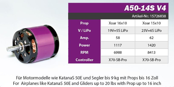 Hacker A50 14S V4 425kv 345g - 2