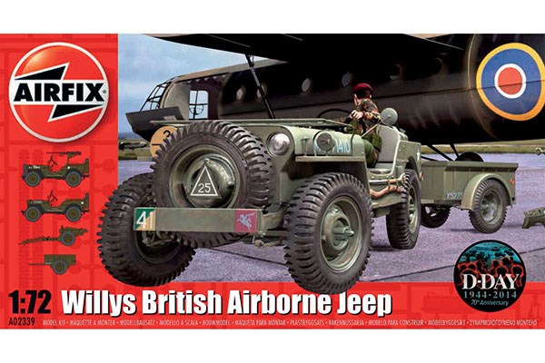 Airfix A02339 Willys Jeep, Trailer & 6PDR Gun
