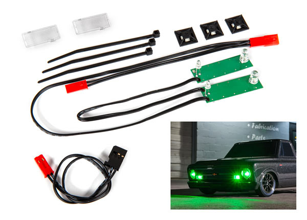 LED Lights Front Set Green  Chevrolet C10