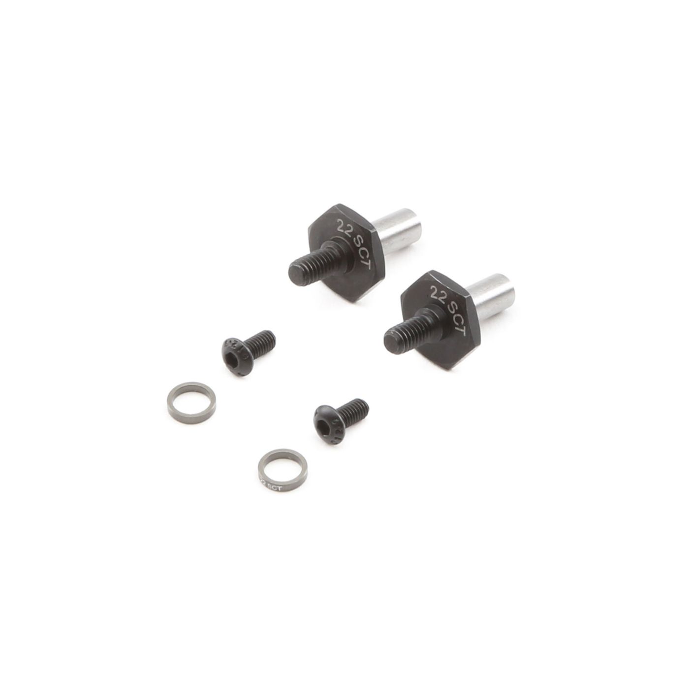 TLR TLR232061 Front Axle Set, 12mm Hex: 22SCT 3.0
