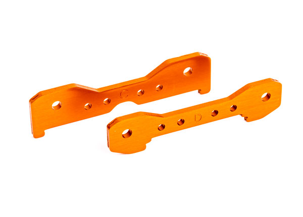Traxxas 9528T Bärarmshållare Bak Alu Orange Sledge