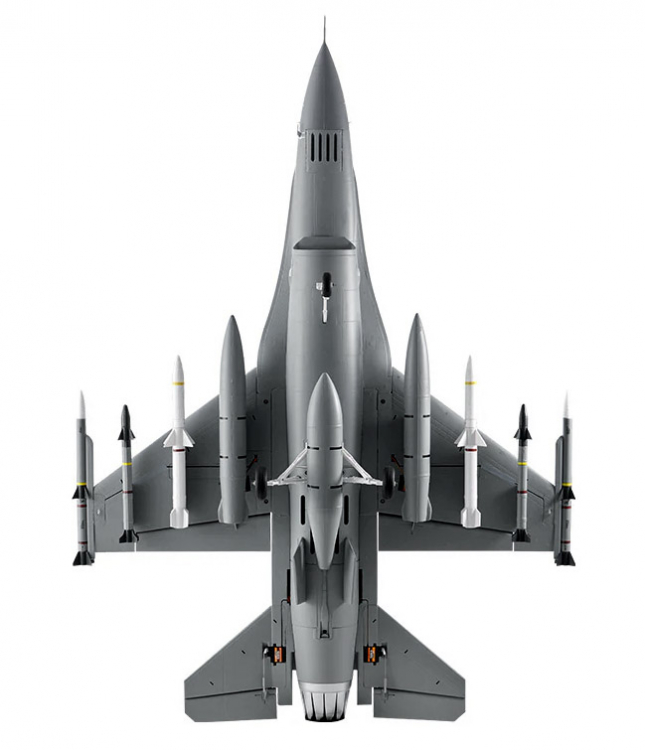 FMS 146PGY FMS FMS146PGY F-16 Grå PNP 64mm fläkt - 8