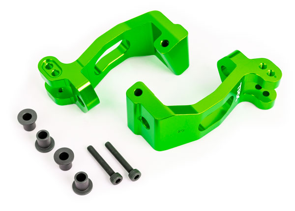 Caster Blocks (C-Hub) Alu Green L+R Sledge