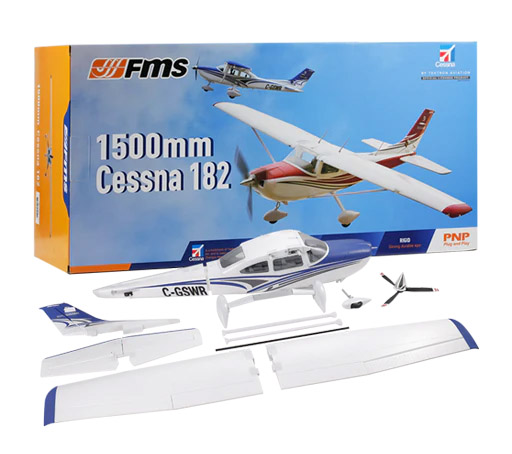 FMS FMS148PRD Cessna 182 PNP Red 1500mm - 14