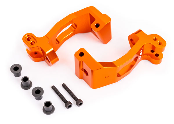 Traxxas 9532T Styrspindelhållare (C-Hub) Alu Orange V+H Sledge