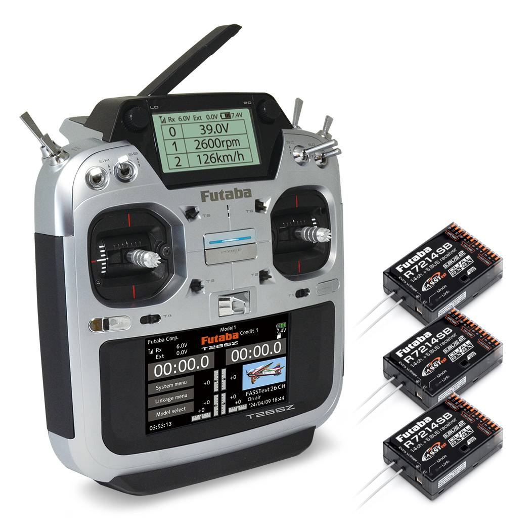 Futaba T26SZ Radio FASSTest26, 3/R7214SB, 2S LiPo