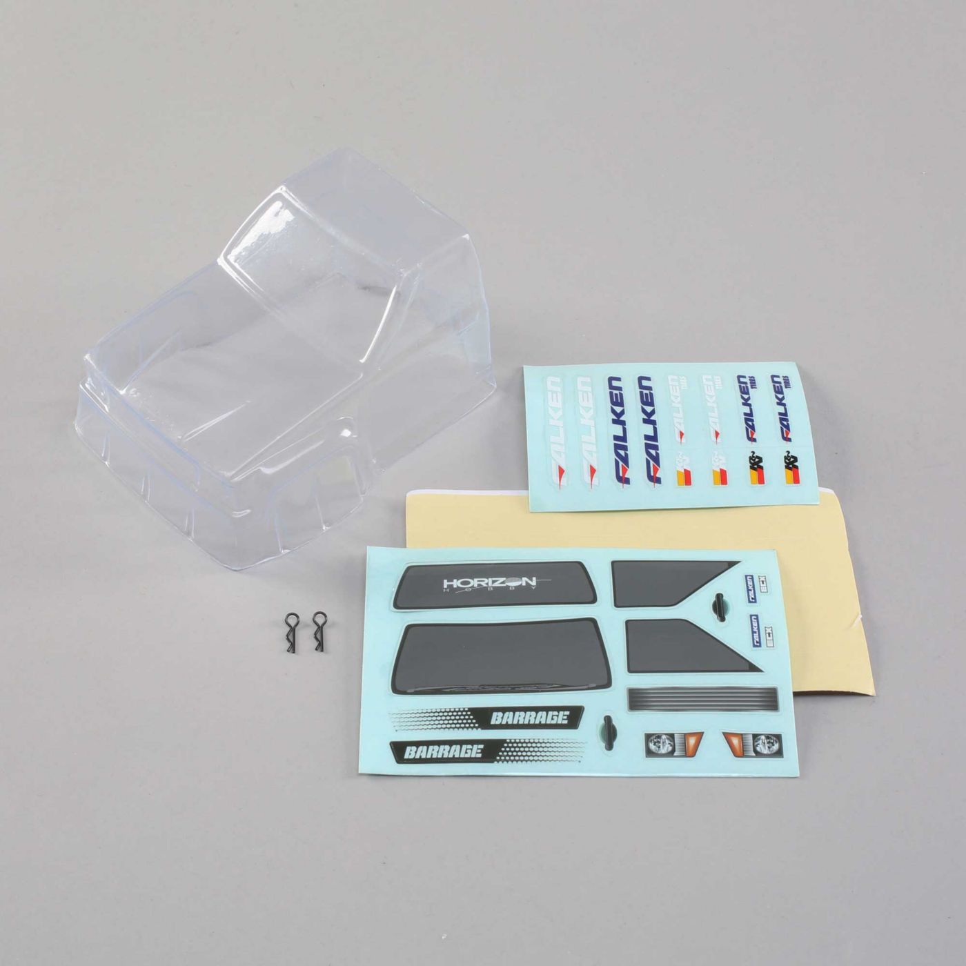 ECX Clear Body with Decals: 1/24 4WD Barrage