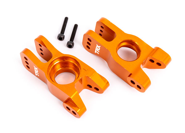 Traxxas 9552T Hjulaxelhållare Alu Orange (Pair) Sledge