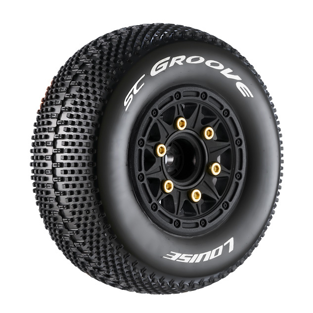 Louise RC World L-T3146SB Tires & Rims SC-GROOVE (Loose Hex, 4 pcs) Soft (2)
