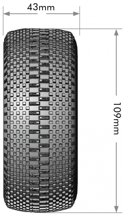 Louise RC World L-T3146SB Tires & Rims SC-GROOVE (Loose Hex, 4 pcs) Soft (2) - 2