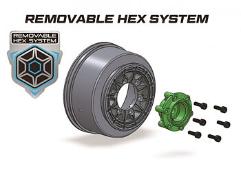 Louise RC World L-T3146SB Tires & Rims SC-GROOVE (4 Loose Hex) Soft (2)
