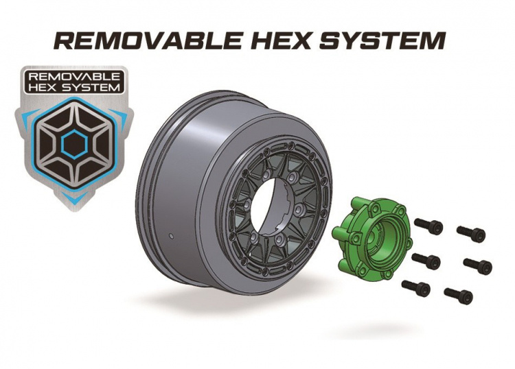 Louise RC World L-T3154SB Tires & Rims SC-ROCKET (4 Loose Hexes) Soft (2) - 2