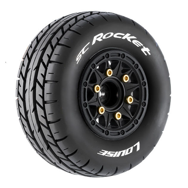 Louise RC World L-T3154SB Tires & Rims SC-ROCKET (4 Loose Hexes) Soft (2)
