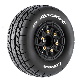 Louise RC World L-T3154SB Tires & Rims SC-ROCKET (4 Loose Hexes) Soft (2)