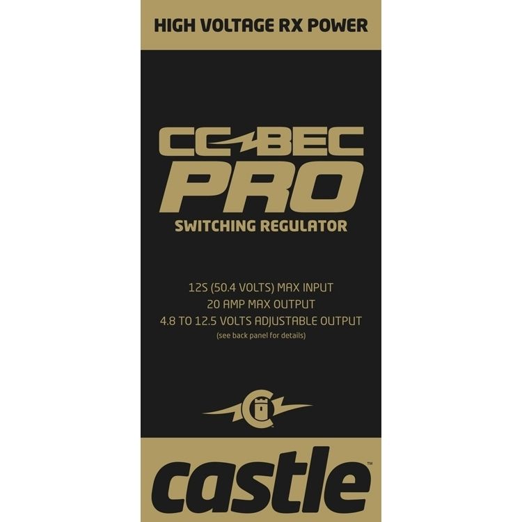 CC BEC PRO 20A MAX OUTPUT, 12S/50.4V MAX INPUT SWITCH - 6