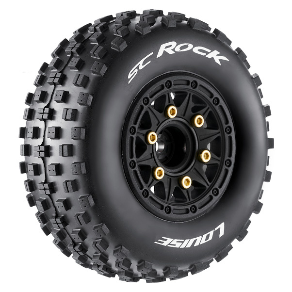 Louise RC World L-T3229SB Tires & Rims SC-ROCK (4 Loose Hexs) Soft (2)