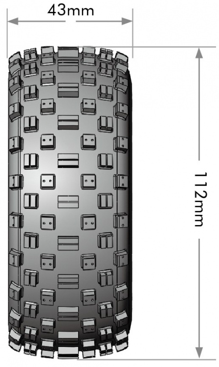 Louise RC World L-T3229SB Tires & Rims SC-ROCK (4 Loose Hexs) Soft (2) - 4
