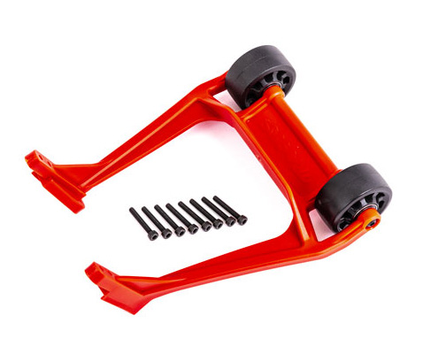 Traxxas 9576R Wheelie Bar Komplett Röd Sledge