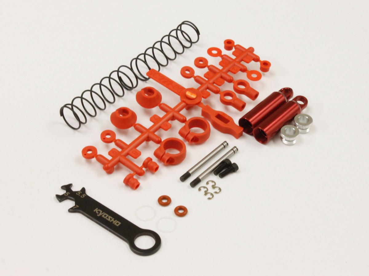 Kyosho SC223R Rear Shock Set (2) Tomahawk - Red