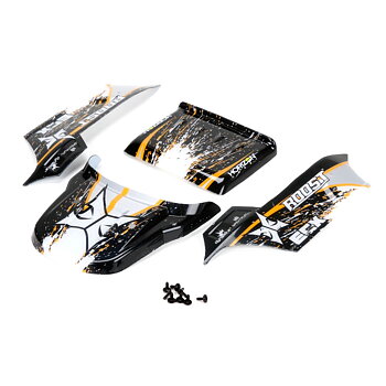 ECX Body, Black/Orange: 1/18 4WD Roost