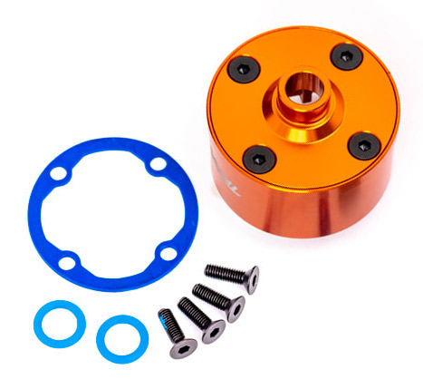 Traxxas 9581T Diffhus Alu Orange Set Sledge