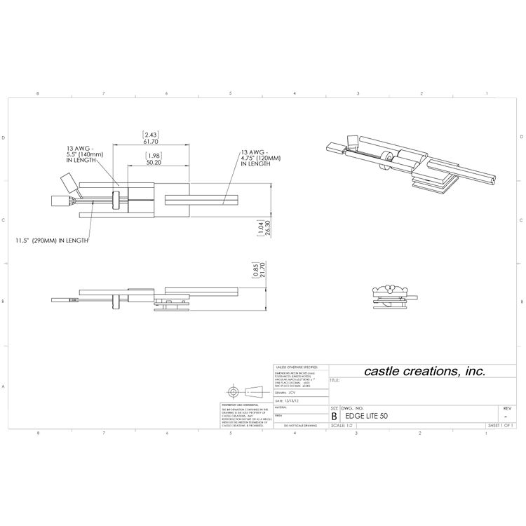 Castle Creations PHOENIX EDGE LITE 50 - 25V 50A ESC - 7