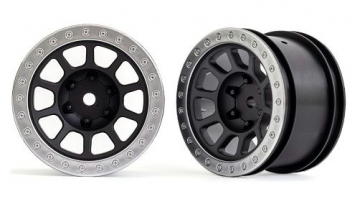 Traxxas 2480 Fälg Grå med Kromad Ring 2.2" 2WD Bak (2) Bandit