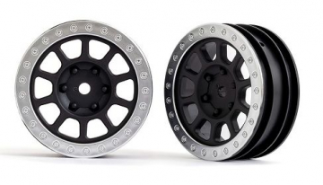 Traxxas 2481 Fälg Grå med Kromad Ring 2.2" 2WD Fram (2) Bandit