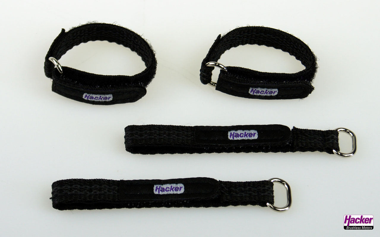 Hacker Kardborrband gummerat 10x150mm 4st