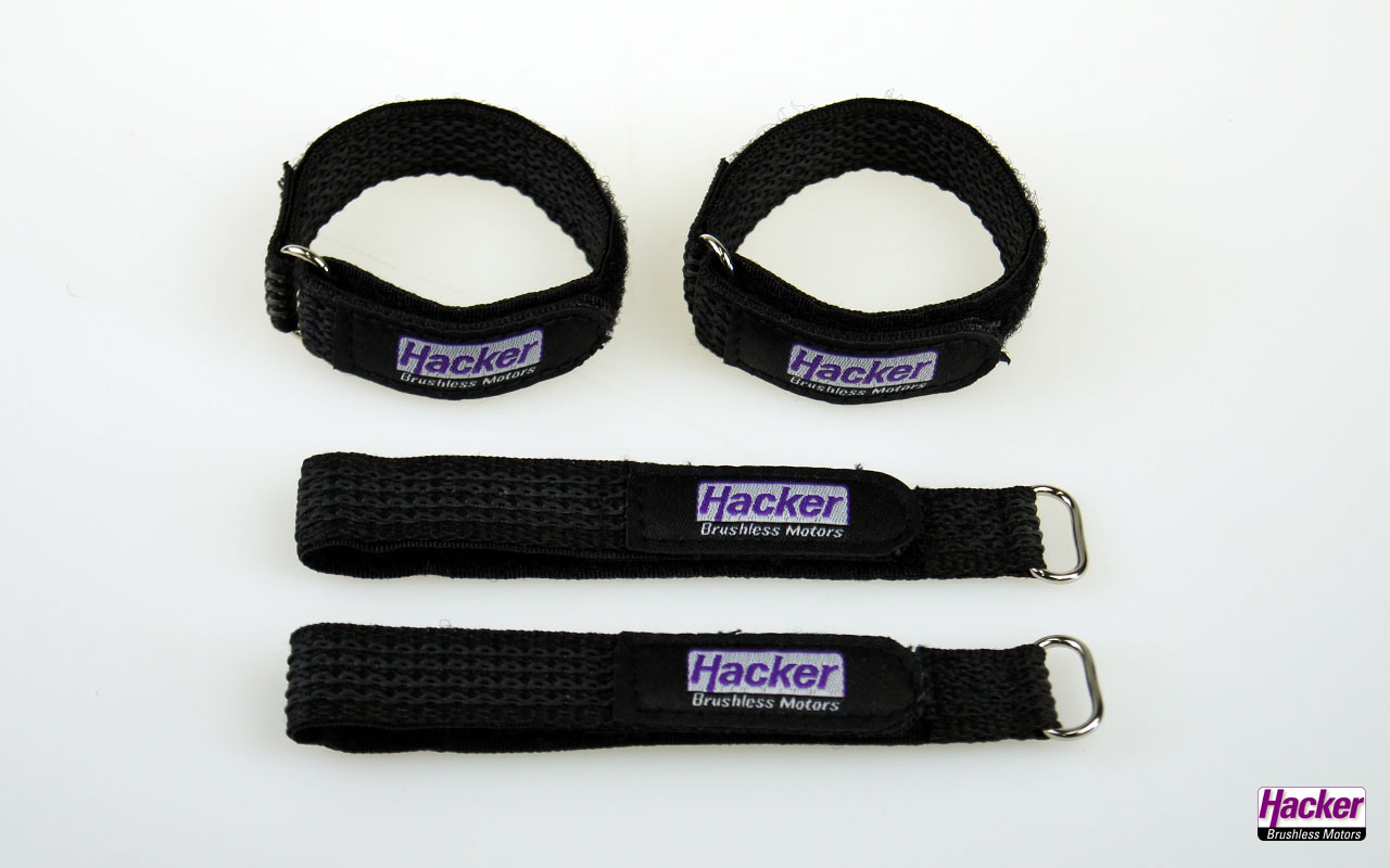 Hacker Kardborrband gummerat 15x200mm 4st