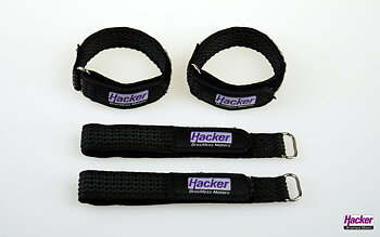 Hacker Kardborrband gummerat 15x200mm 4st