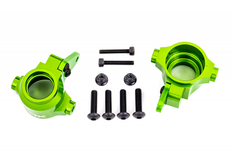 Steering Blocks Alu Green (Pair) Sledge