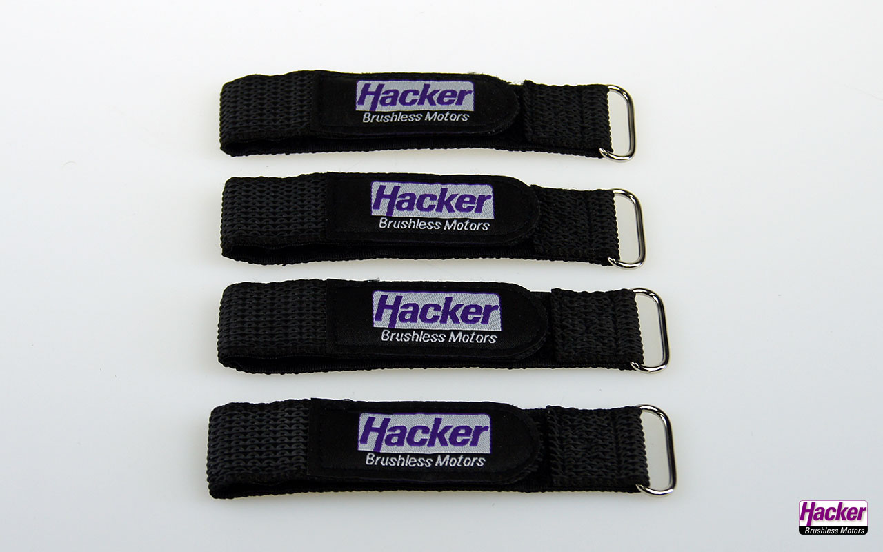 Hacker Kardborrband gummerat 25x200mm 4st