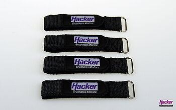 Hacker Kardborrband gummerat 25x200mm 4st