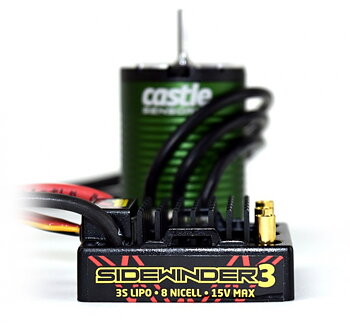 Castle Creations SV3 Sensord Combo 1/10 med 12v fartreglage 1406-6900 motor